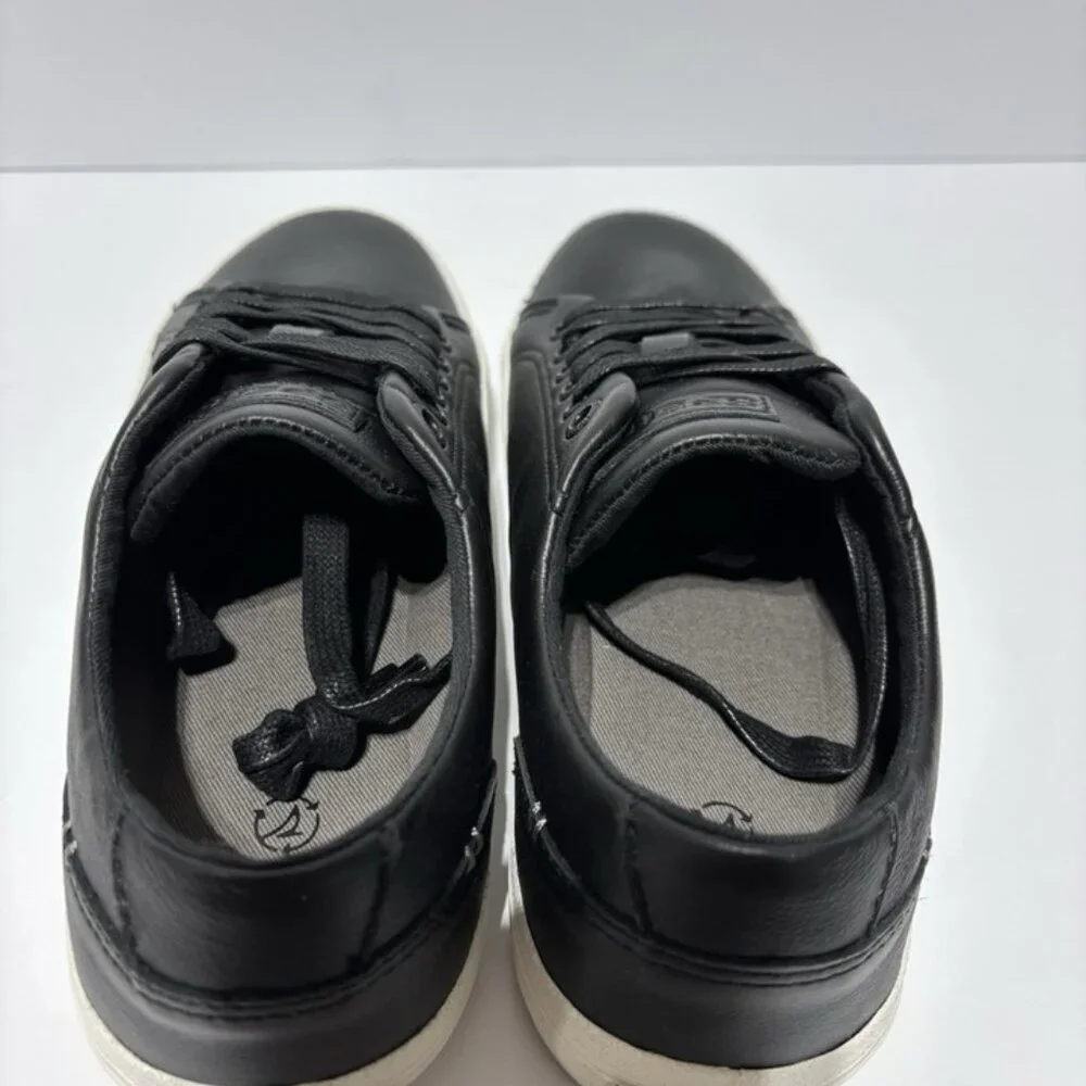 Sperry Men’s Striper Leather Sneakers Black, Size 4.5 M